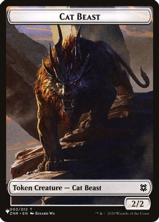 Cat Beast // Rat Double-Sided Token (LIST-3 // 3) - The List Reprints