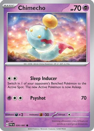 Chimecho 030  SV Paldean Fates - Common