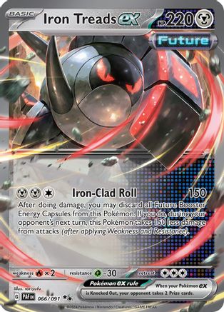 Iron Treads ex 066  - Holofoil SV Paldean Fates - Double Rare