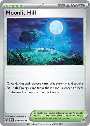 Moonlit Hill 081  - Reverse Holofoil SV Paldean Fates - Uncommon