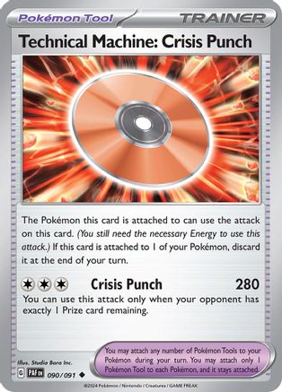Technical Machine: Crisis Punch 090  - Reverse Holofoil SV Paldean Fates - Uncommon