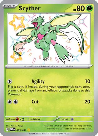 Scyther 095  - Holofoil SV Paldean Fates - Shiny Rare