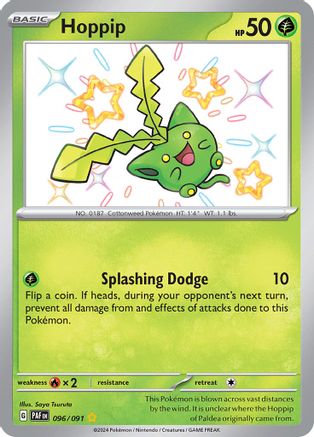 Hoppip 096  - Holofoil SV Paldean Fates - Shiny Rare