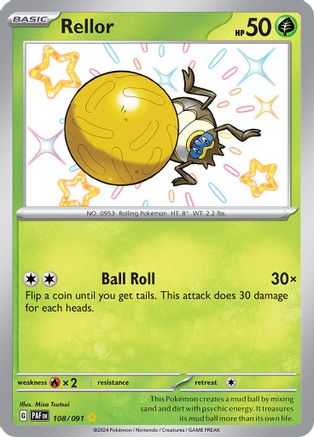 Rellor 108  - Holofoil SV Paldean Fates - Shiny Rare