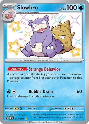 Slowbro 117  - Holofoil SV Paldean Fates - Shiny Rare