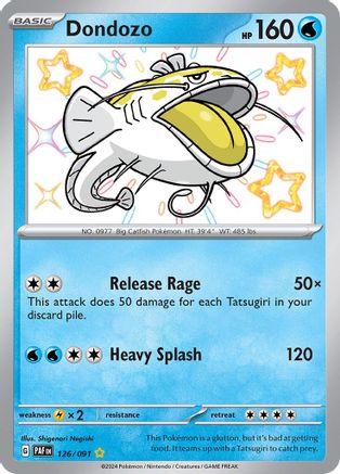 Dondozo 126  - Holofoil SV Paldean Fates - Shiny Rare
