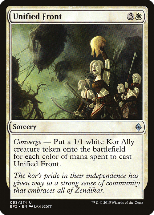Unified Front (BFZ-053) - Battle for Zendikar Foil