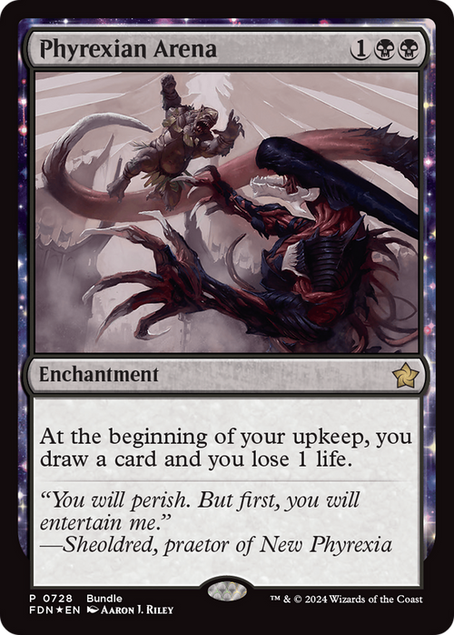 Phyrexian Arena (FDN Bundle) (UMP-728) - Foundations: (enchantment) Foil