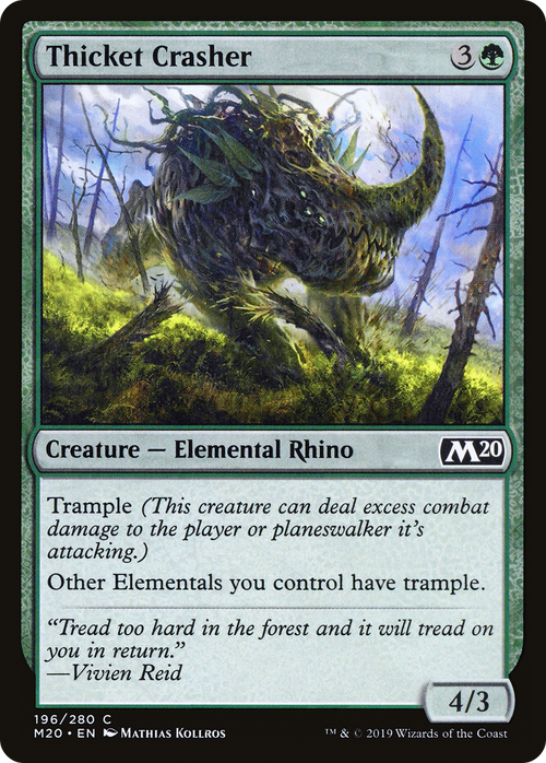 Thicket Crasher (M20-196) - Core Set 2020