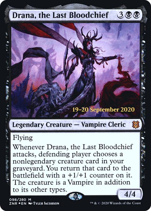 Drana, the Last Bloodchief (PRE-98S) - Zendikar Rising Promos Foil