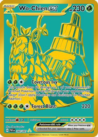 Wo-Chien ex 240  - Holofoil SV Paldean Fates - Hyper Rare