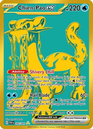 Chien-Pao ex 242  - Holofoil SV Paldean Fates - Hyper Rare