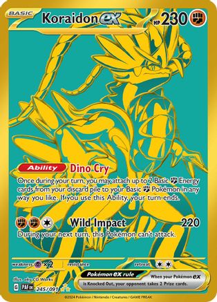 Koraidon ex 245  - Holofoil SV Paldean Fates - Hyper Rare