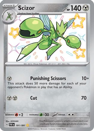 Scizor 191  - Holofoil SV Paldean Fates - Shiny Rare
