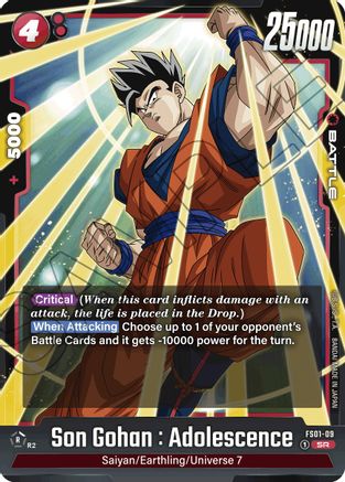 Son Gohan : Adolescence (FS01-09) - Starter Deck 1 Son Goku Holofoil
