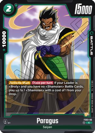 Paragus - FS03-06 (FS03-06) - Starter Deck 3 Broly