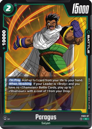 Paragus - FS03-07 (FS03-07) - Starter Deck 3 Broly