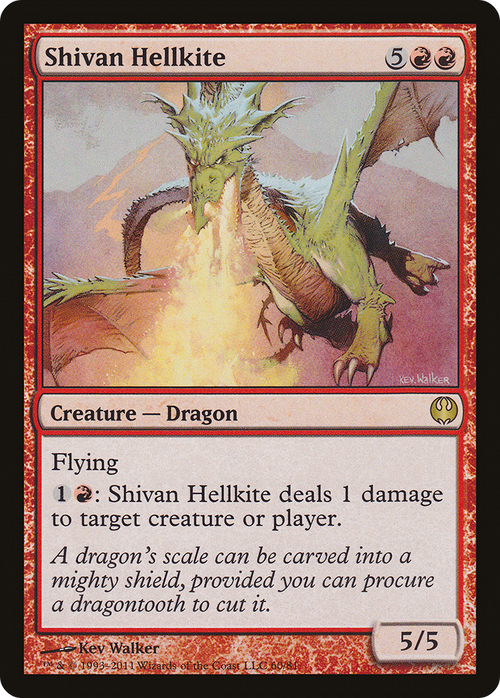 Shivan Hellkite (DDG-060) - Duel Decks: Knights vs. Dragons