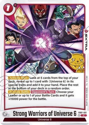 Strong Warriors of Universe 6 (FB01-031) - Awakened Pulse