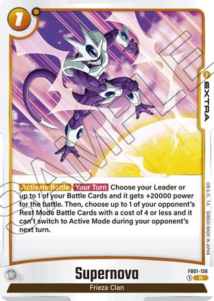 Supernova (FB01-136) - Awakened Pulse Holofoil