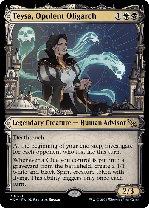 Teysa, Opulent Oligarch (Showcase) (0321) (MKM-321) - Murders at Karlov Manor: (Showcase) Foil