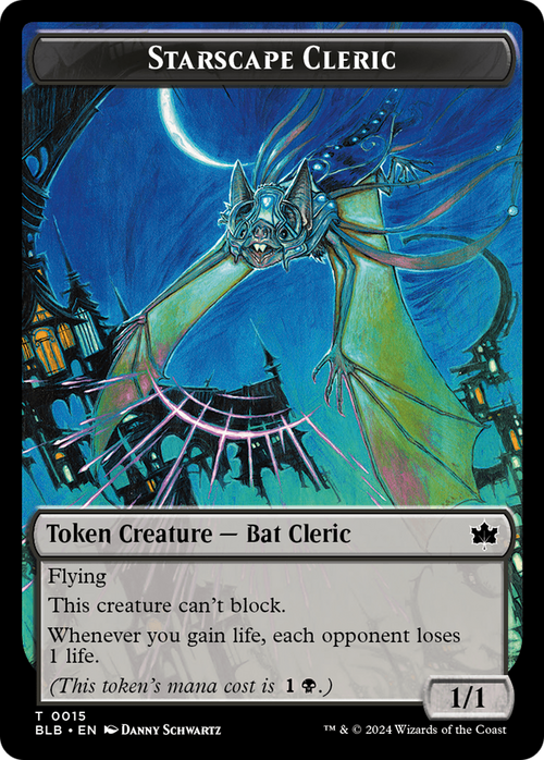 Starscape Cleric Token (BLB-015) - Bloomburrow Tokens