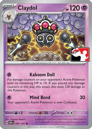 Claydol  Prize Pack Series Cards - Rare