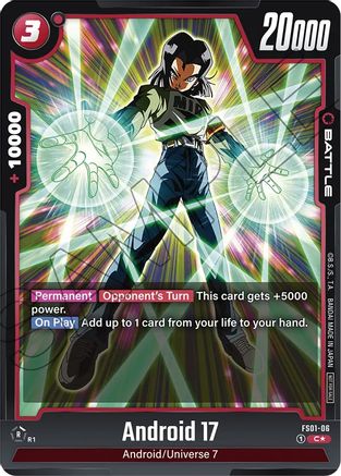 Android 17 (Tournament Pack 01) (FS01-06) - Tournament and Championship Promos Holofoil