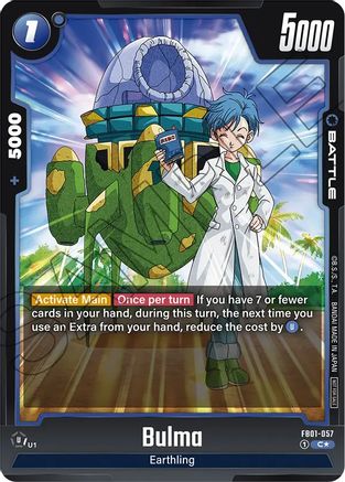 Bulma (Tournament Pack 01) (FB01-057) - Tournament and Championship Promos Holofoil