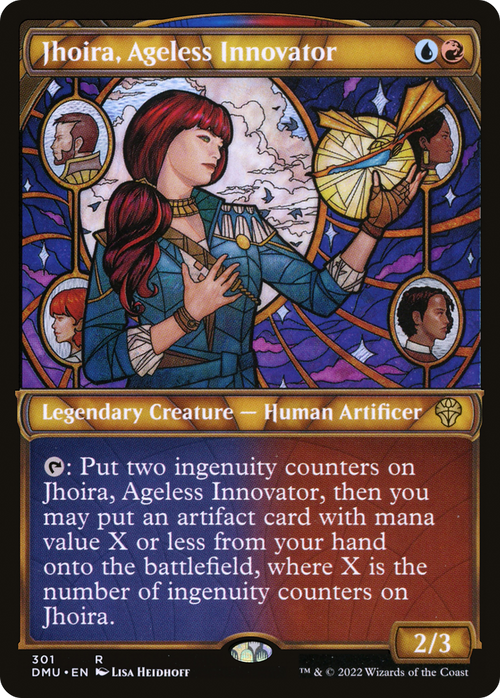 Jhoira, Ageless Innovator (Showcase) (DMU-301) - Dominaria United: (Showcase)