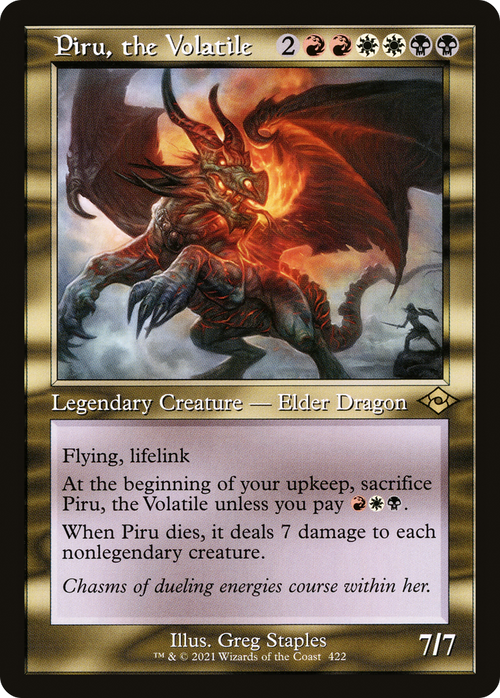 Piru, the Volatile (Retro Frame) (MH2-422) - Modern Horizons 2