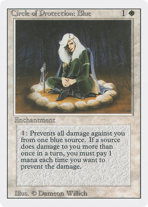 Circle of Protection: Blue (3ED-) - Revised Edition