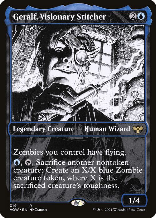 Geralf, Visionary Stitcher (Showcase) (VOW-319) - Innistrad: Crimson Vow: (Showcase) Foil
