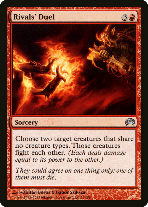 Rivals' Duel (PC2-051) - Planechase 2012 Foil
