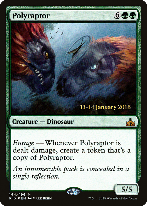 Polyraptor (PRE-144S) - Rivals of Ixalan Promos Foil
