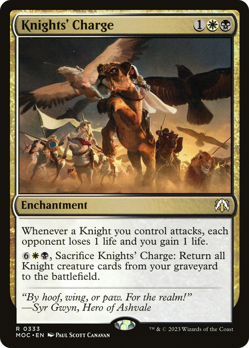 Knights' Charge (MOC-333) - March of the Machine Commander