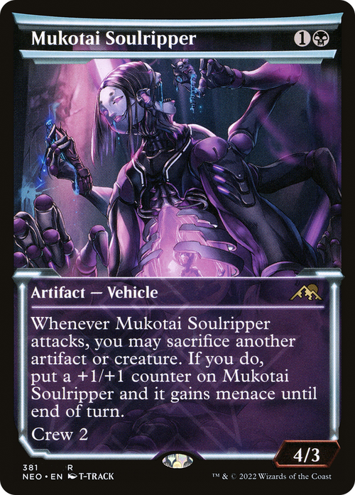 Mukotai Soulripper (Showcase) (NEO-381) - Kamigawa: Neon Dynasty: (Showcase) Foil