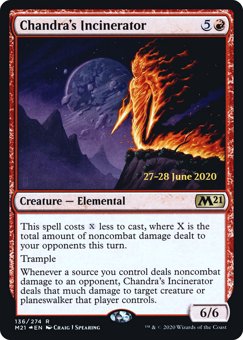 Chandra's Incinerator (PRE-136S) - Core Set 2021 Promos Foil