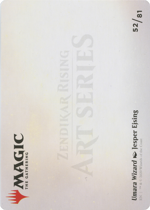 Umara Wizard // Umara Wizard (AZNR-052) - Zendikar Rising Art Series (Borderless)