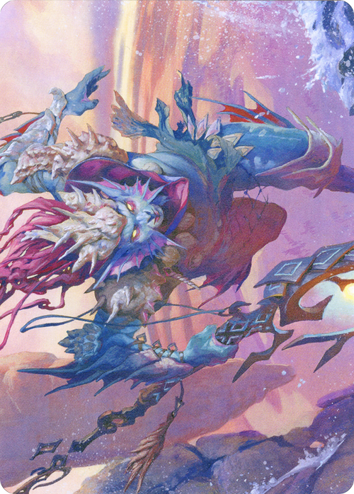 Umara Wizard // Umara Wizard (AZNR-052) - Zendikar Rising Art Series (Borderless)