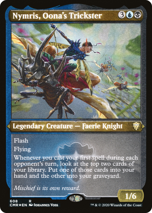 Nymris, Oona's Trickster (Foil Etched) (CMR-608) - Commander Legends Etched Foil
