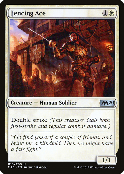Fencing Ace (M20-016) - Core Set 2020 Foil