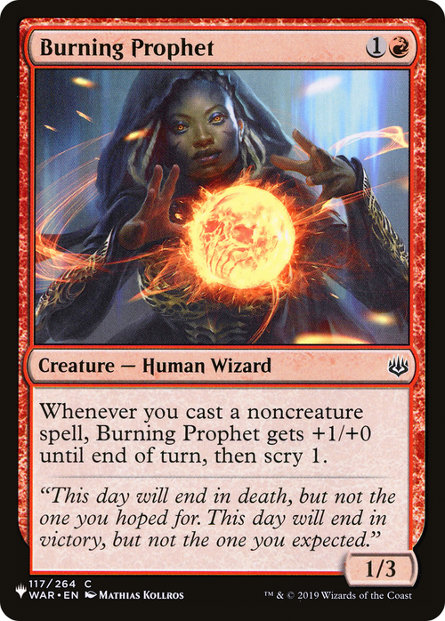 Burning Prophet (LIST-117/264) - The List