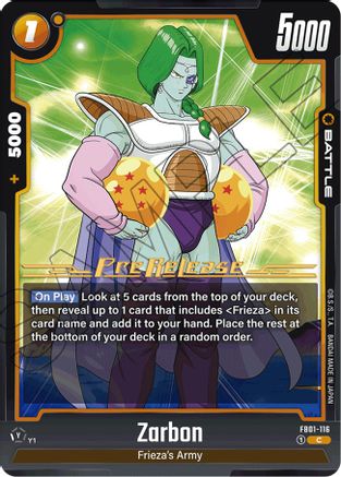 Zarbon (FB01-116) - Awakened Pulse PreRelease Cards