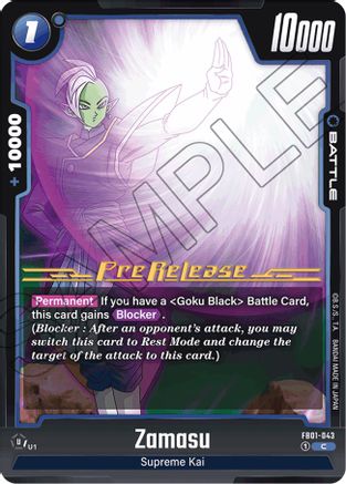 Zamasu - FB01-043 (FB01-043) - Awakened Pulse PreRelease Cards