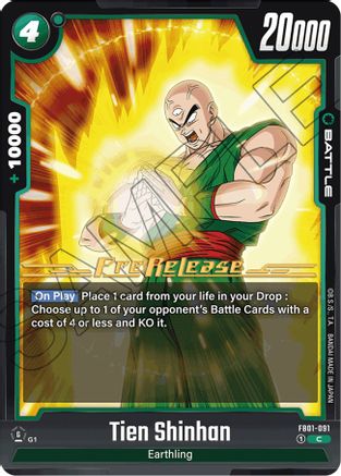 Tien Shinhan - FB01-091 (FB01-091) - Awakened Pulse PreRelease Cards