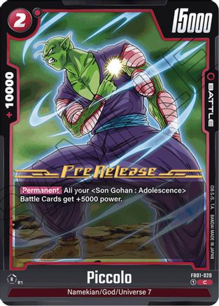 Piccolo - FB01-020 (FB01-020) - Awakened Pulse PreRelease Cards
