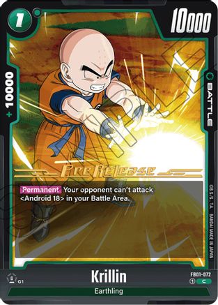 Krillin - FB01-072 (FB01-072) - Awakened Pulse PreRelease Cards