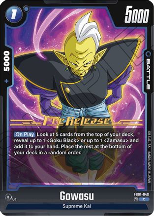 Gowasu - FB01-040 (FB01-040) - Awakened Pulse PreRelease Cards