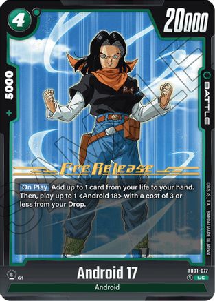 Android 17 - FB01-077 (FB01-077) - Awakened Pulse PreRelease Cards